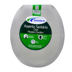 Assento Sanitário Almofadado Comfort Branco Amanco