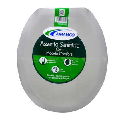 Assento Sanitário Almofadado Comfort Branco Amanco