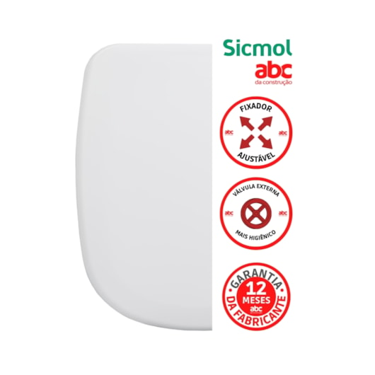 Assento Sanitário Almofadado Multi Delicat Branco Sicmol - Imagem principal - 5139bbba-4839-4474-a5d9-3c1a75e975f4