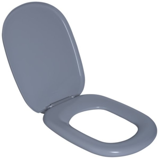 Assento Sanitário Almofadado Paris Cinza Claro Astra  - Imagem principal - 65d76ec8-3097-4b3a-b4a0-70687771cea8