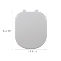 Assento Sanitário Almofadado Vogue Plus Tvg/K Branco Astra