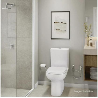 Assento Sanitário Almofadado Vogue Plus Tvg/K Branco Astra