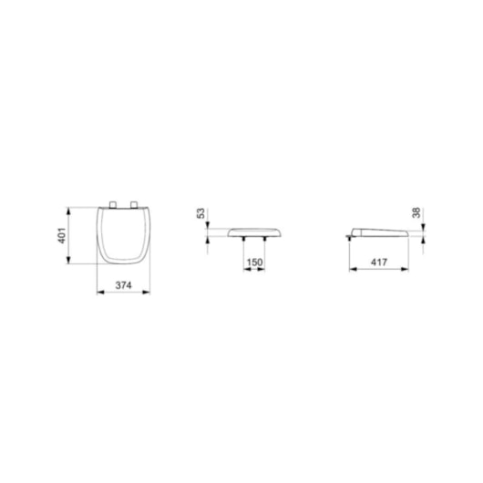 Assento Sanitário Amortecido Fit Branco Celite - Imagem principal - 7b093b79-f229-4970-b753-d386047a22eb