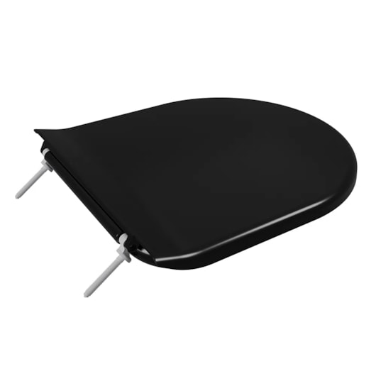 Assento Sanitário Calypso Almofadado Preto Astra - Imagem principal - 0ab5fac7-6248-4ee8-9f0b-d8148153d4ef