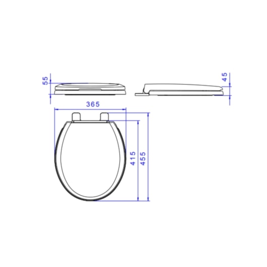 Assento Sanitário De Acessibilidade De Plástico Slow Close Targa/Izy/Ravena/Studio Branco Deca - Imagem principal - b59e1c51-a813-416e-abaa-434164abef87