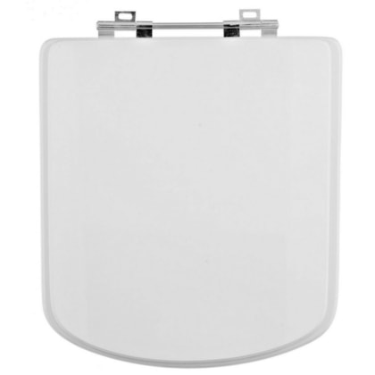 Assento Sanitário De Mdf Bali Branco/cromado Sicmol