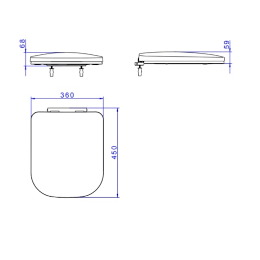 Assento Sanitário De Plástico Amortecido Quadra/Polo/Unic Branco Deca - Imagem principal - eadd80d6-5cb3-4f73-8dac-bd235a952e3a