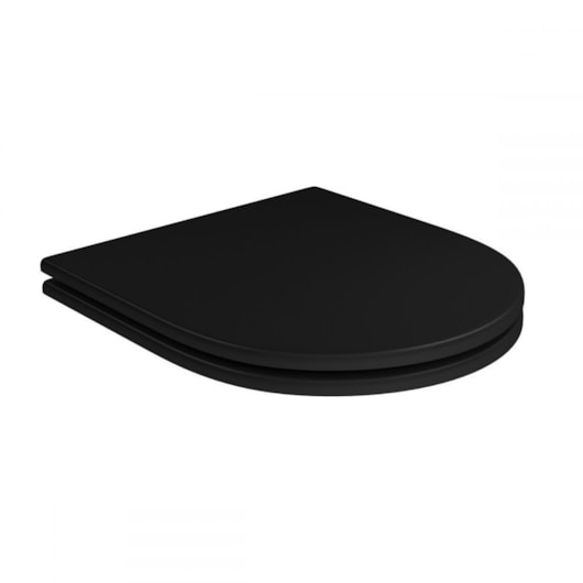 Assento Sanitário De Poliéster Amortecido Com Protekto Carrara/duna/lk/nuova/level Ap237 Ébano Fosco Deca - Imagem principal - 568e5377-416e-4917-8d5c-55321a2876f1