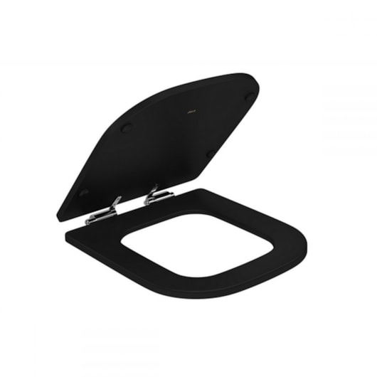 Assento Sanitário De Poliéster Amortecido Piano Com Proteko Ap337 Ébano Fosco Deca - Imagem principal - 70e1e445-7ffe-42e5-b772-664fab44e23a