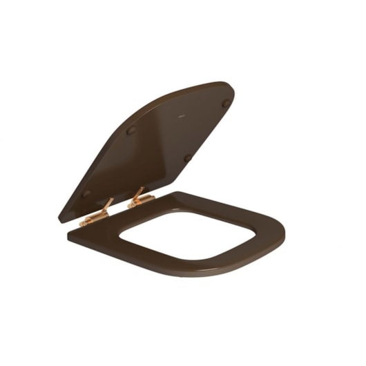 Assento Sanitário De Poliester Amortecido Piano Marrom Fosco Deca - Imagem principal - 9840c650-33de-48d9-b3ce-813b157f14e4