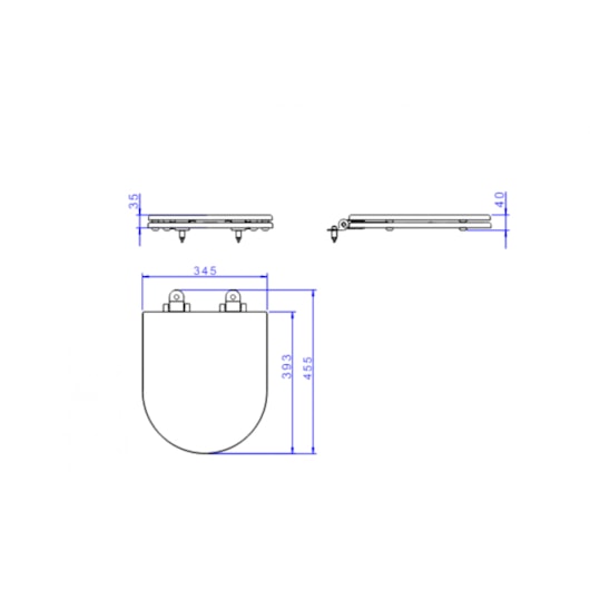 Assento Sanitário De Poliéster Carrara Link Monocromático Soft Antracite Deca - Imagem principal - 127a429f-0fbf-4ab2-ade0-8e61624516fe