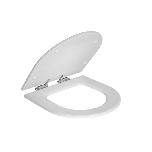 Assento Sanitário De Poliester Com Fixação Cromada Wish Branco Deca - Imagem principal - d3ab99da-3a4e-414d-b1c1-511dbfac1c9d