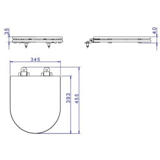 Assento Sanitário De Poliester Slow Close Com Microban Carrara/Duna/Lk/Nuova/Level  Branco Deca - Imagem principal - dc534beb-17e9-49c3-b0b9-b35979c9f4c3