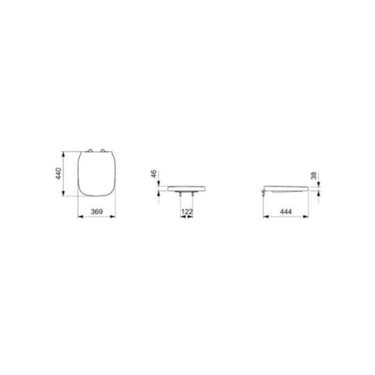 Assento Sanitário e Tampa Amortecido Debba Classic E Confort / Square Polipropileno Quadrado Branco Roca - Imagem principal - ccaf8f26-32ff-4483-9ae8-7f44b615b46d