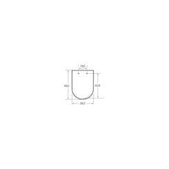 Assento Sanitário e Tampa Amortecido Debba Classic E Debba Confort / Square Redondo Termofixo Branco Roca