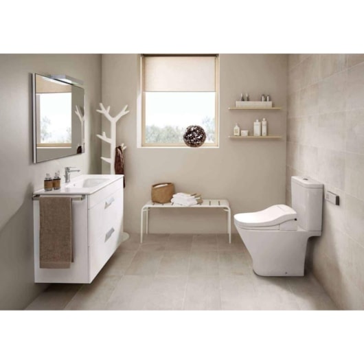 Assento Sanitário Eletrônico Multiclean Premium 2.2 Soft Branco Roca - Imagem principal - 11080ba3-5856-4e7d-a54c-39b0b8646732