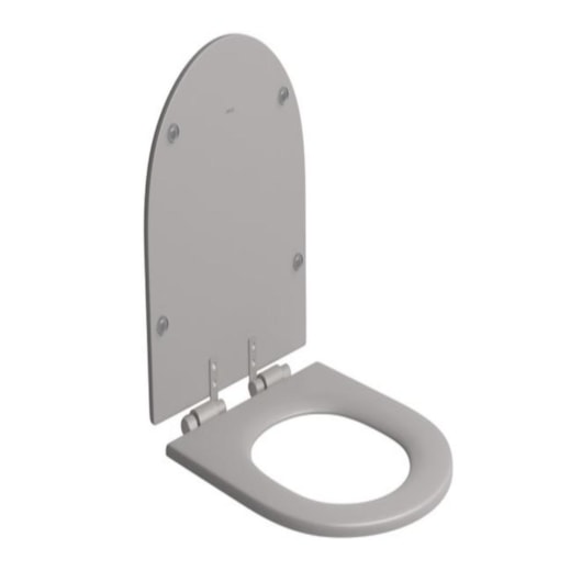 Assento Sanitário Em Poliéster Monocromático LK Carrara Soft Antracite Deca - Imagem principal - f0dc6b10-a801-40f0-aa53-c41cc2e2f62e