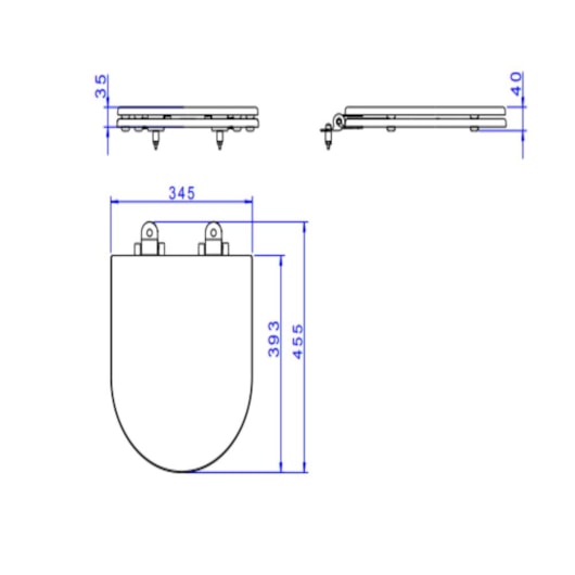 Assento Sanitário Em Poliéster Monocromático LK Carrara Soft Antracite Deca - Imagem principal - c6a0f85c-41bb-40fc-81fc-2377e967f70c
