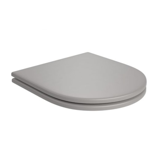 Assento Sanitário Em Poliéster Monocromático LK Carrara Soft Antracite Deca - Imagem principal - cede398d-e21f-43b4-94a2-54f3dbb57501