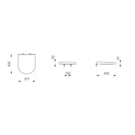 Assento Sanitário Em Polipropileno Queda Amortecida E Quick Release Nexo Branco Roca - Imagem principal - 86335ad9-9281-4be5-9df5-6b7f1b788cbe