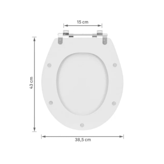 Assento Sanitário MDF Ravena/Izy/Studio Branco Sicmol - Imagem principal - cfa319b8-69de-4be2-9aaa-ffffdc3448f0