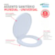 Assento Sanitário Mundial Branco Oval Universal Plástico Amanco - e70e310b-bd10-4fca-a571-01402138a551