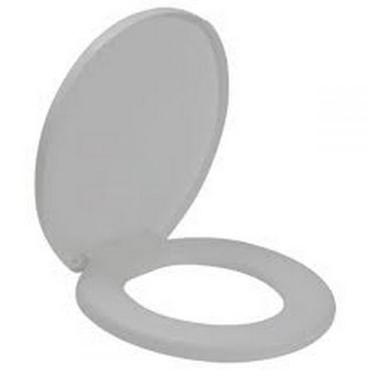 Assento Sanitário Mundial Cinza Prata Amanco - Imagem principal - 60b0afb3-c783-4187-a013-cb096db4dda1