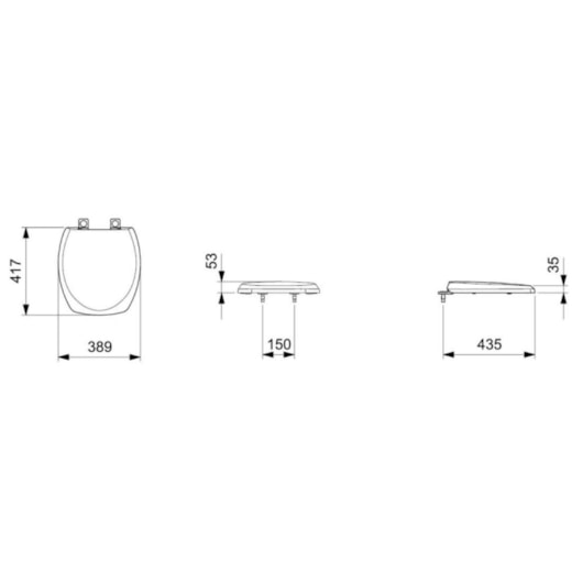 Assento Sanitário Original Pp Softclose Thema Plus Cinza Platina Incepa - Imagem principal - 4b64a54a-98ba-4098-addc-6cfb0aec05fc