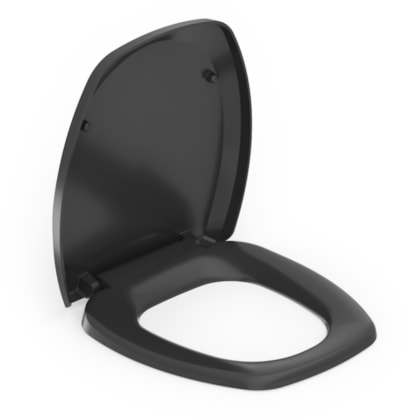 Assento Sanitário Original Pp Softclose Thema Plus Preto Incepa