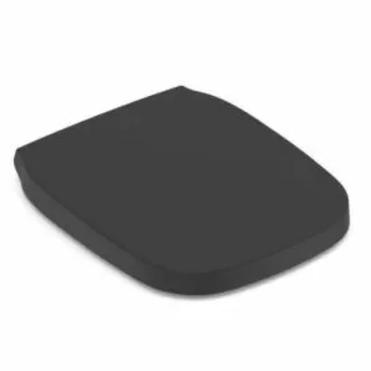 Assento Sanitário Original Termofixo Com Queda Amortecida Debba Classic Matte Black Celite - Imagem principal - e85dddb8-e7f0-4f7d-adc9-bd76b35eb300