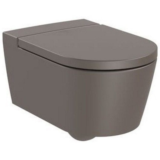 Assento Sanitário Original Termofixo Com Queda Amortecida Inspira Round Café Celite - Imagem principal - dc35845a-a11c-4eaa-aed3-e9095aa2552a