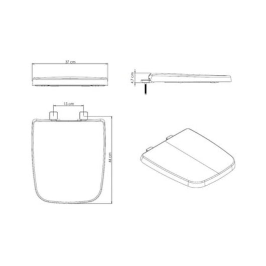 Assento Sanitário Original Termofixo Soft Close Boss Matte Black Incepa - Imagem principal - db084d86-dd46-4f10-9106-68449b6de15a