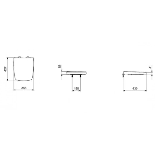 Assento Sanitário Original Termofixo Soft Close Boss Stone Incepa - Imagem principal - cfdb9134-a30e-405e-bd17-30beddb63775