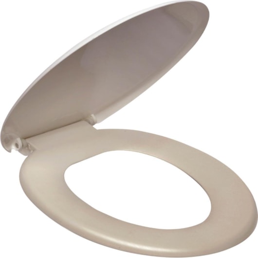 Assento Sanitário Plástico Soprado Básico Bege Atlas - Imagem principal - 52df9f38-0dad-4f84-9e49-95aef235a41f