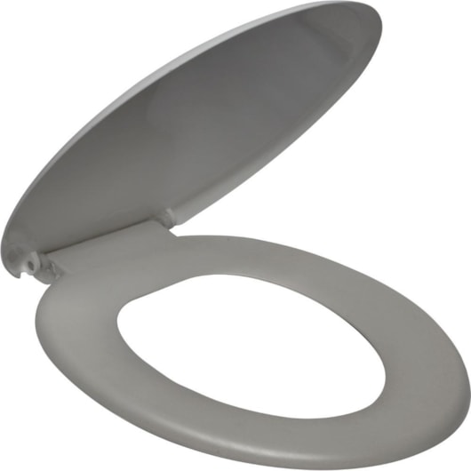 Assento Sanitário Plástico Soprado Básico Cinza Atlas - Imagem principal - c6209d88-256b-43c7-8fe7-d0ac51b24a24