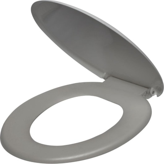 Assento Sanitário Plástico Soprado Básico Cinza Atlas - Imagem principal - 9d58c6fd-6f3f-4cd5-84c6-65fde6cd10d0