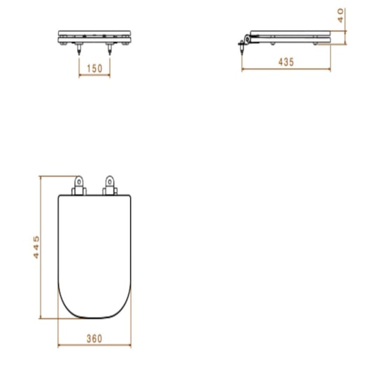 Assento Sanitário Poliéster Para Axis E Quadra Branco Deca - Imagem principal - 73184387-6905-420a-b367-a0818561c581