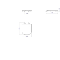 Assento Sanitário Poliéster Slow Quadra Polo Unic Cinza Fosco Deca