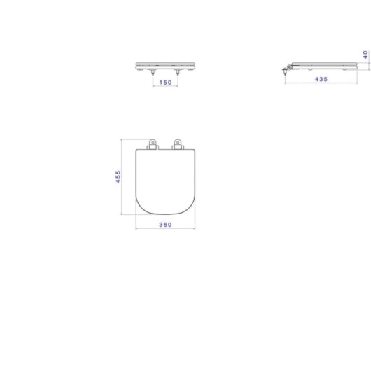 Assento Sanitário Poliéster Slow Quadra Polo Unic Cinza Fosco Deca - Imagem principal - acfcd4be-b84b-42c2-adae-d2403cd3e9c6