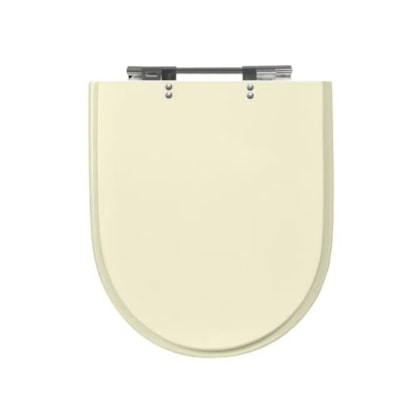 Assento Sanitário Polyester Carrara Nuova Duna Creme Sicmol
