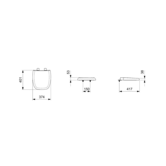 Assento Sanitário Sanitário Fit Branco Celite - Imagem principal - ff520c3f-d227-4867-a19a-db4f90e49ea2