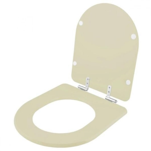Assento Sanitário Smart Termofixo Soft Close Beige Celite - Imagem principal - 048f4cf6-294b-456c-89c9-57b690d0e280