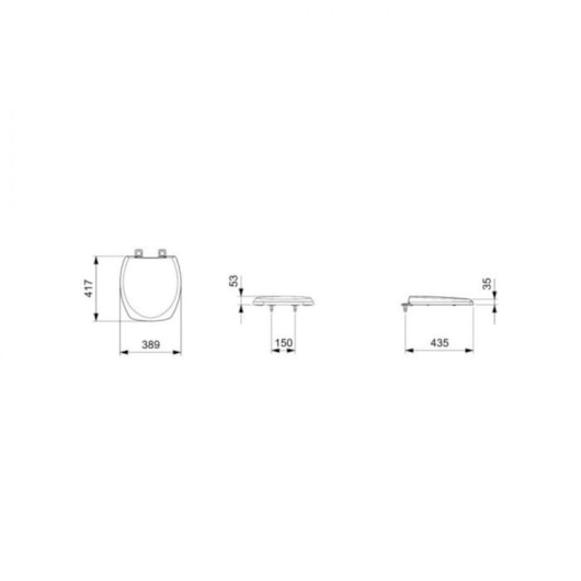Assento Sanitário Thema Plus Cinza Platina Incepa - Imagem principal - dfee7c1b-6f48-4d47-ba72-e33a787f1b56