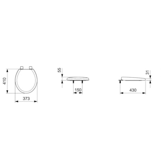 Assento Sanitário Universal Eco Azalea/saveiro Branco Celite - Imagem principal - 15cde393-e778-442c-aabd-0fa6fe02bd4d