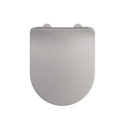 Assento Termofixo Slim com Slow Close e Easy Clean Nuova/Carrara/LK Soft Antracite Deca