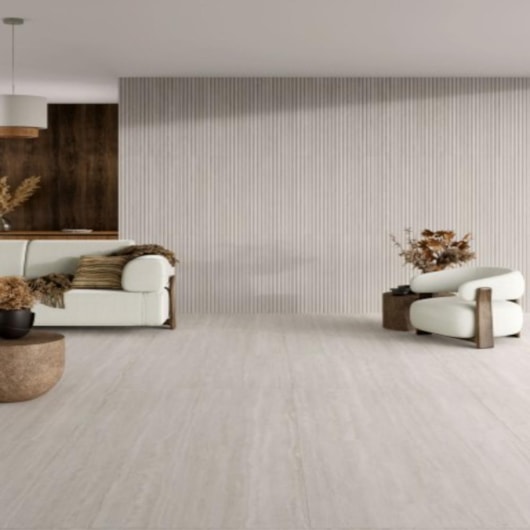 Azulejo Biancogres Flut Travertino Tivoli Acetinado 45x90cm Retificado - Imagem principal - 4b7e2129-2660-4734-9fc5-5bc9501b8463