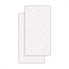 Azulejo Biancogres Folhas Bianco 45x90cm Retificado