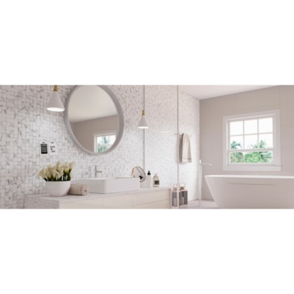 Azulejo Biancogres Quantum Carrara 45x90cm Retificado