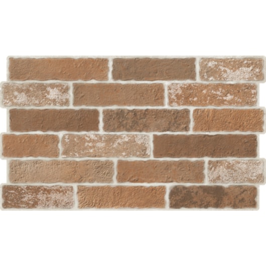 Azulejo Embramaco Conect Brick Red C54010 34x58cm - Imagem principal - d1bdd24c-baf2-4803-ad7d-56a1ea5ecba1