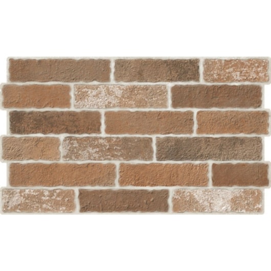 Azulejo Embramaco Conect Brick Red C54010 34x58cm - Imagem principal - afec226b-ce20-41c6-a992-840bc27415a2